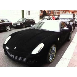 30*100cm Black Velvet Fabric Velvet Film Suede Film Car Sticker With Bubble cars accessories Car Body Decoration Sticker